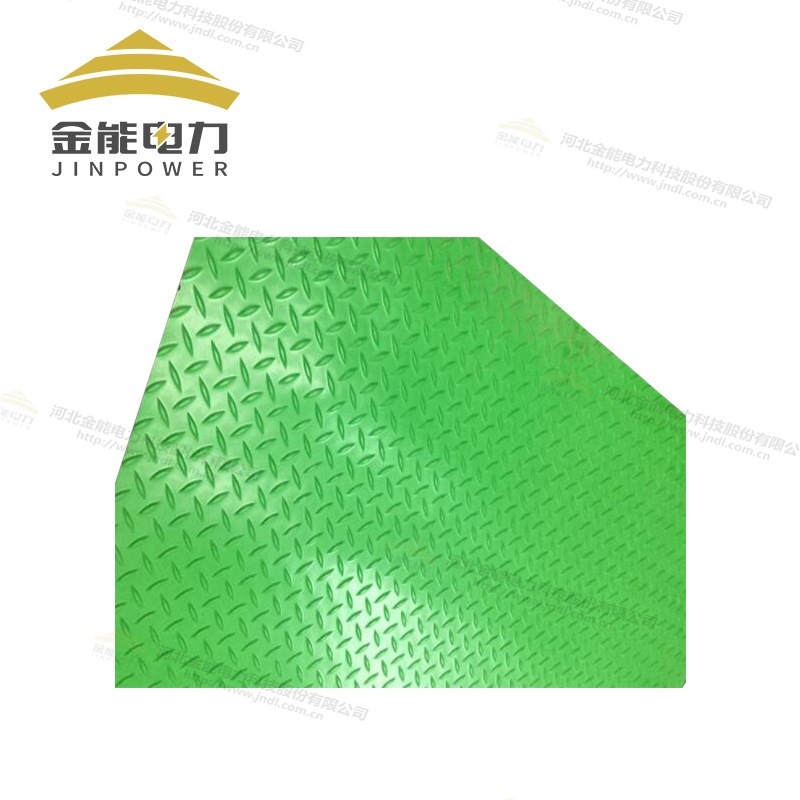 8mm25kV綠色條紋高壓絕緣防滑橡膠板